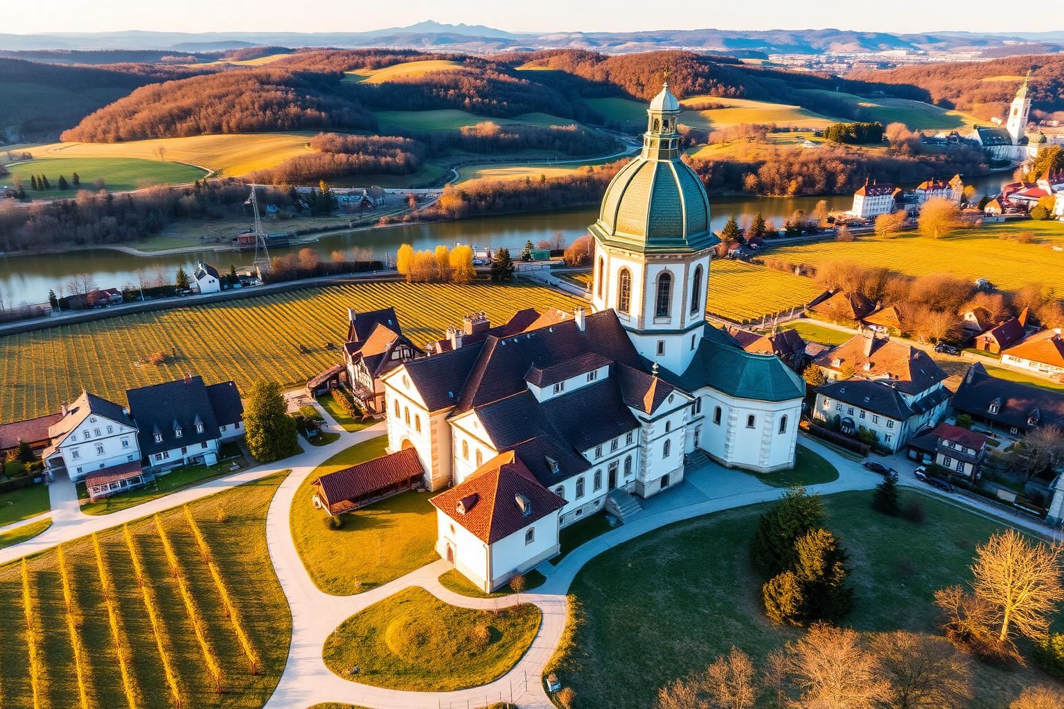 Stift Klosterneuburg mit Donau und Wienerwald – Immobilienmakler Klosterneuburg IZY-Immobilien